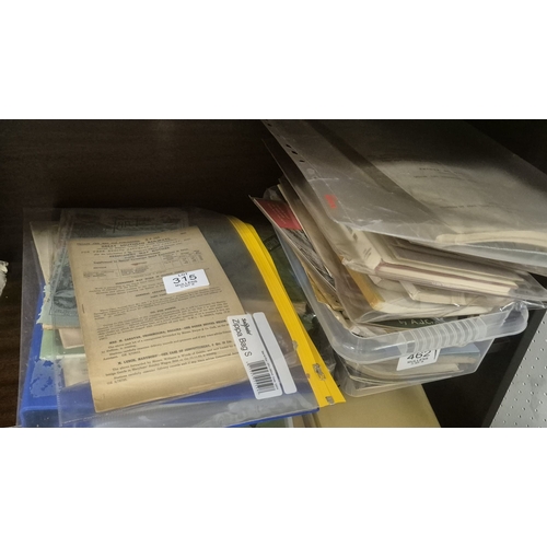 315 - RAILWAY: A large collection of railwayana ephemera including timetables, travel guides, miscellaneou... 