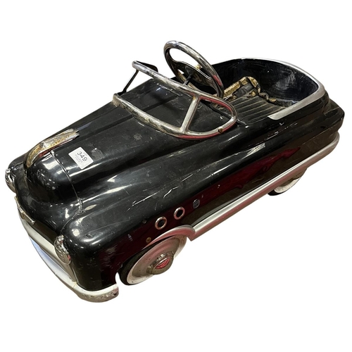 349 - A VINTAGE CHILD'S PEDAL CAR in the style of an American sedan Approx. 100cm (l)