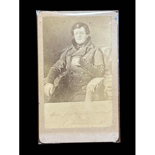 363 - DANIEL O'CONNELL: An antique cabinet photograph of a portrait of Daniel O'Connell. Bearing facsimile... 
