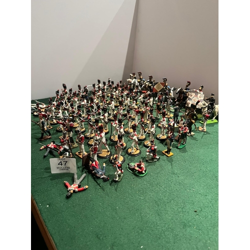 47 - MODEL SOLDIERS: Various makers. Cavalry, infantrymen, etc.