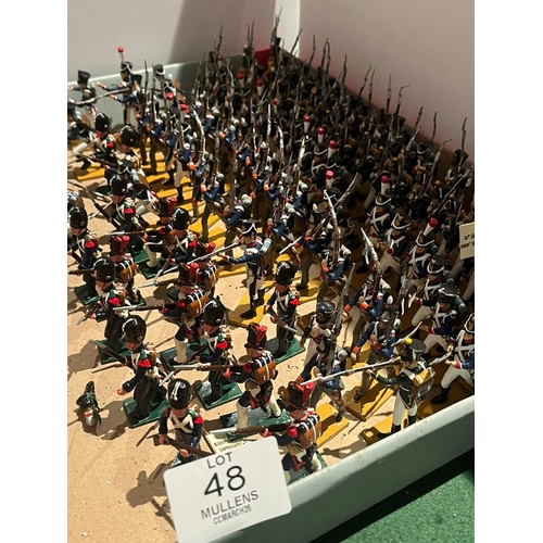 48 - MODEL SOLDIERS: Mainly infantry. Napoleonic era.