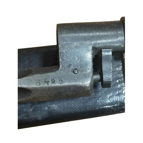 51 - RUSSIAN COSACK SHASKA SWORD AND BAYONET. Stamped 1907. Scabbard mounted with bayonet. Single edge bl... 