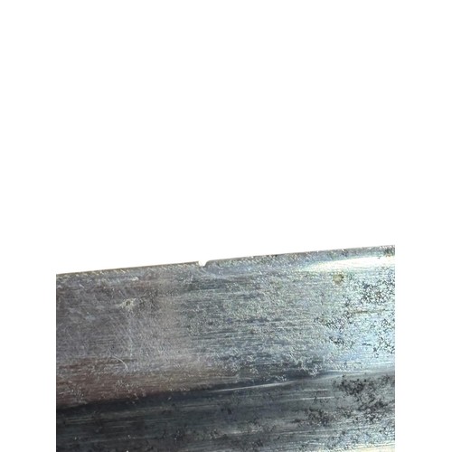 51 - RUSSIAN COSACK SHASKA SWORD AND BAYONET. Stamped 1907. Scabbard mounted with bayonet. Single edge bl... 