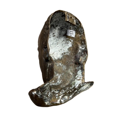 198 - SEÁN Ó RIODA: A bronze death mask of Seán Ó Rioda. Titled and dated 1971. By Seamus Murphy (RHA 1907... 