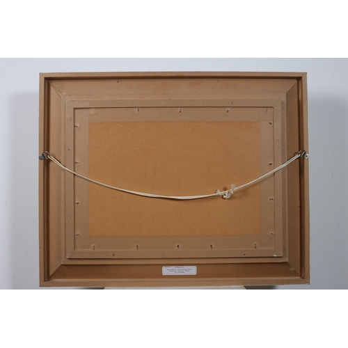 146 - JUDY HAMILTON 
Abstract Coastal Landscape
Oil on board 
Image: 30cm (h) x 43cm (w) 
Frame: 47cm (h) ... 