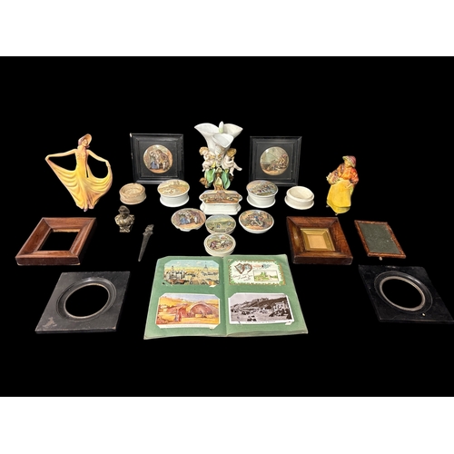 273 - TWO ART DECO WADE CELLULOSE POTTERY FIGURES Pavlova 22cm (h) and Harriet together with a collection ... 