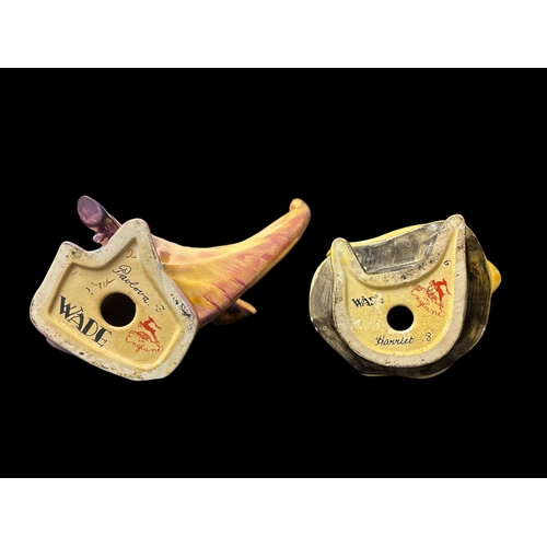 273 - TWO ART DECO WADE CELLULOSE POTTERY FIGURES Pavlova 22cm (h) and Harriet together with a collection ... 