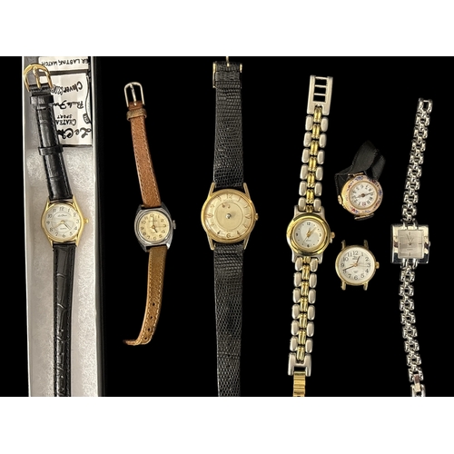 A COLLECTION OF VINTAGE LADIES WRISTWATHCES to include a Roberto Paggio ...