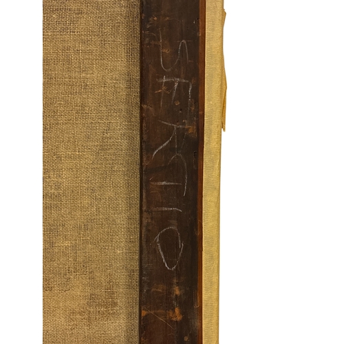 500 - 17TH CENTURY, ITALIAN SCHOOL 
Imago Christi 
Oil on hemp canvas 
Remnant trade label verso for Adolp... 