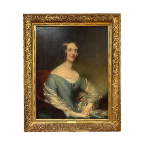 LATE 19TH CENTURY IRISH SCHOOL
'Lady Ashtown'
Oil on canvas
Image: 90cm (h) x 70cm (w) 
Frame: 115cm (h) x 95cm (w) (AF)