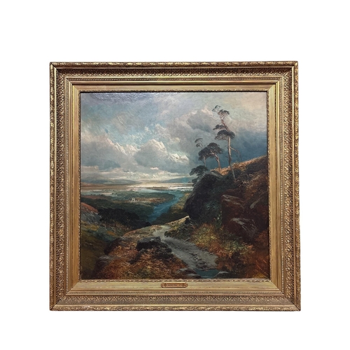 148 - CLARENCE HENRY ROE (1850-1909)
An Expansive Landscape
Oil on canvas
Signed lower left 
Dated '1870' ... 