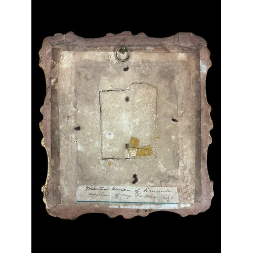 460 - A COLLECTION OF PORTRAIT MINIATURES four framed examples inscribed verso one of which reading 'Willi... 