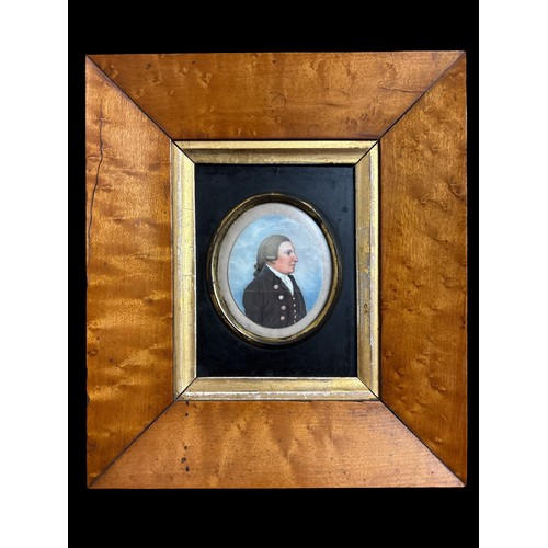 460 - A COLLECTION OF PORTRAIT MINIATURES four framed examples inscribed verso one of which reading 'Willi... 