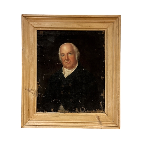 487 - 18TH CENTURY, ENGLISH SCHOOL
Portrait of a Gentleman 
Oil on board 
Image: 75cm (h) x 62cm (w) (AF)
... 