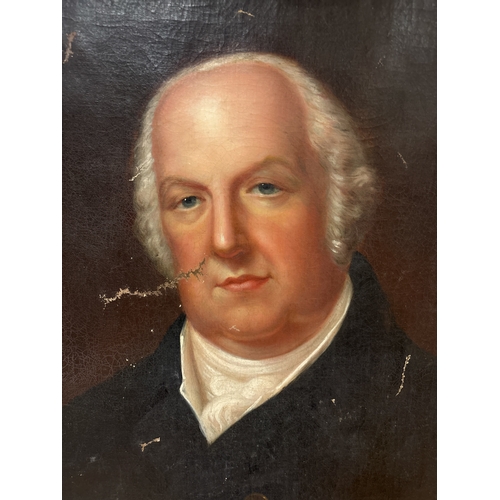 487 - 18TH CENTURY, ENGLISH SCHOOL
Portrait of a Gentleman 
Oil on board 
Image: 75cm (h) x 62cm (w) (AF)
... 