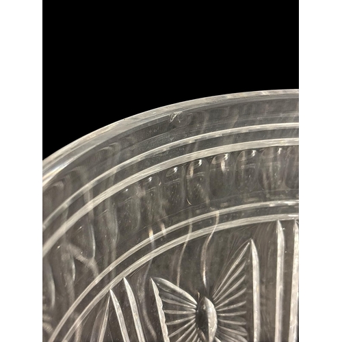 270 - A WATERFORD CUT CRYSTAL CHAMPAGNE BUCKET 27cm (h) x 24.5cm (d) (AF) (small chip to inner rim)