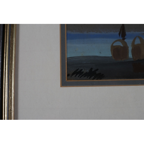 294 - MARKEY ROBINSON (1918-1999)
Sailboats and Shawlies 
Gouache 
Signed lower left
Image: 20cm (h) x 40c... 