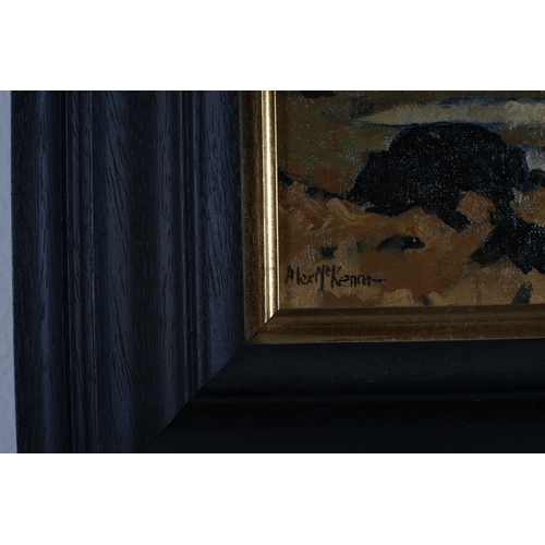 295 - ALEX MCKENNA 
'Sliabh Mór, Achaill'
Oil on canvas
Signed lower left
Monogrammed verso 
Image: 32cm (... 