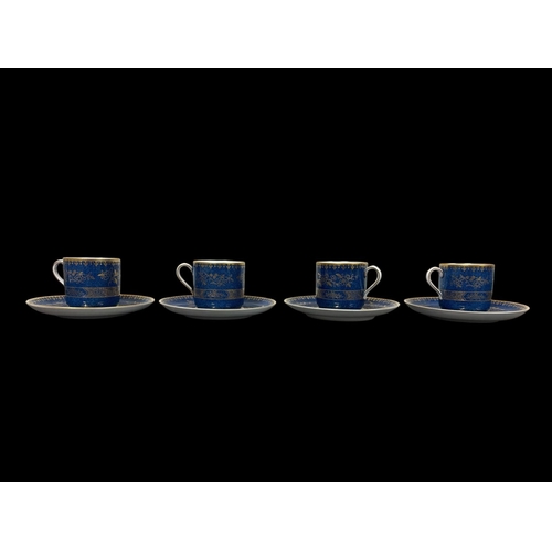 414 - A COLLECTION OF 19TH CENTURY SPODE BAT PRINTED 'PENCIL' PORCELAIN from the 557 pattern with scenes o... 