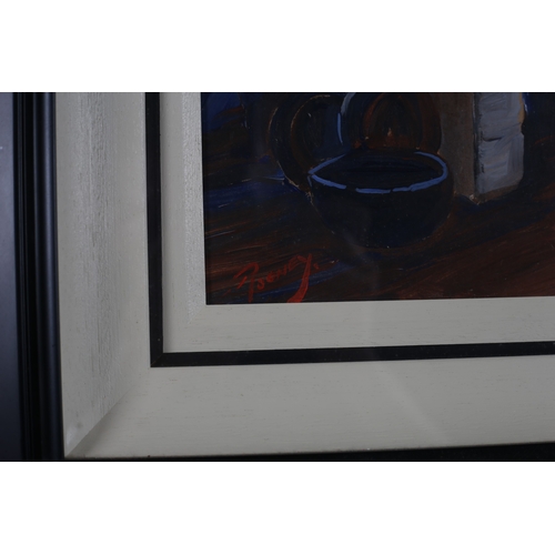 485 - J.P. ROONEY 
Washing Up
Oil on board 
Signed lower left 
Image: 50cm (h) x 40cm (w) 
Frame: 78cm (h)... 