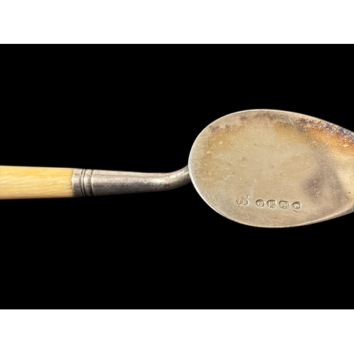 475 - A MIXED COLLECTION OF SILVER comprising six sterling silver demitasse spoons, four marked Dublin 197... 