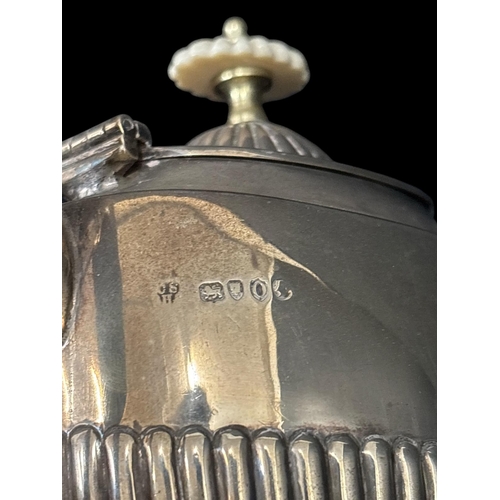 479 - A VICTORIAN STERLING SILVER TEAPOT London 1889 338g (10.9 troy oz) total weight including handle and... 