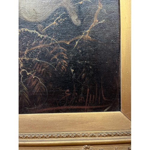 154 - EDWARD ARMFIELD (1817-1896)
Three Spaniels and a Pheasant 
Oil on canvas 
Signed lower right 
Image:... 