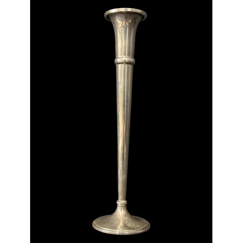 485D - A CARTIER SILVER BUD VASE marked 