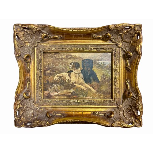 159 - after EDWIN LANDSEER
'Serving the Guns'
Oil on panel 
Signed indistinctly lower right
Image: 12cm (h... 