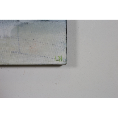 18 - LOUISE NEWMAN 
'Metaphor of Memory' 
Acrylic on canvas
Initialled lower right
70cm (h) x 70cm (w)