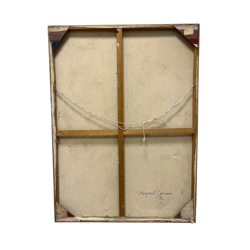 23 - MARGARET CORCORAN 
'Opportunity'
Surreal scene with child and horse (1986)
Large oil painting
Signed... 