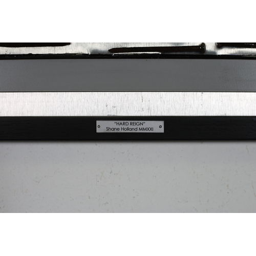 26 - SHANE HOLLAND 
'Hard Reign'
Steel, aluminium, resin and melamine
Signed, titled and dated lower cent... 