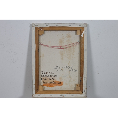 31 - PAUL MACCORMAIC
'I can see Bono's house from here'
2 sunbathers plus dog at the Forty Foot (2011)
Ac... 
