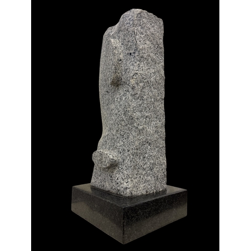 40 - FINN CONLON 
'In and Out'
White and black granite sculpture 
45cm (h) x 25cm (w) x 25cm (d)