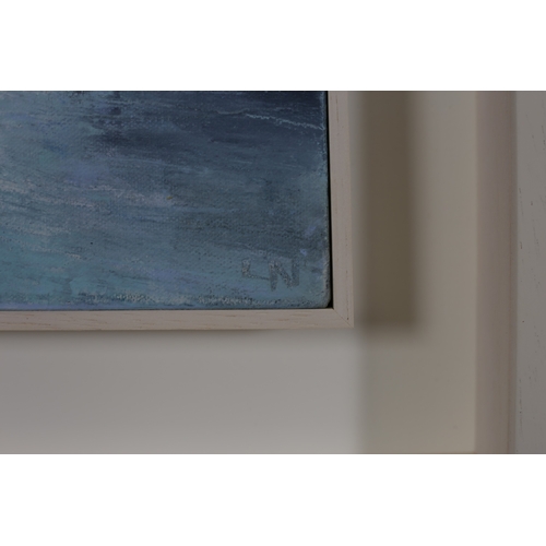 60 - LOUISE NEWMAN 
'Cliffs of Moher' 
Mixed media on canvas
Initialled lower right
50cm (h) x 40cm (w)