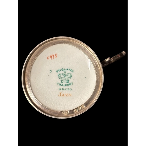 756 - AN EDWARDIAN STERLING SILVER MOUNTED EIGHTEEN PIECE COFFEE SET comprising six sterling silver demita... 