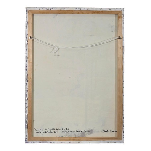 43 - CLARE O'CONNOR
'Navigating the Labyrinth Series 2. No. 3'
Acrylic, collage & resin on canvas
Signed,... 