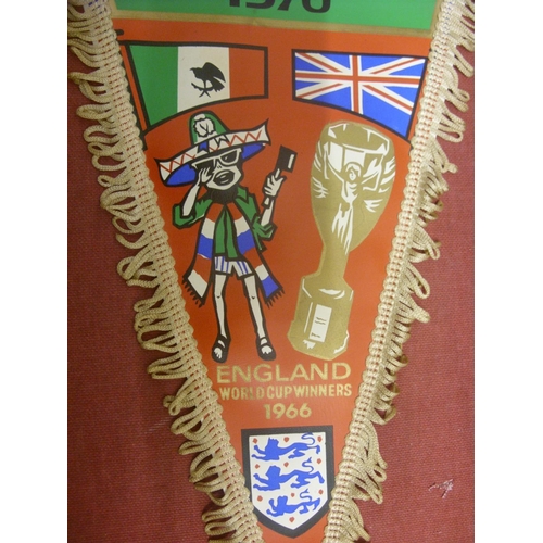 PENNANT WIMPEL BRAZIL V France Mundial Fifa World Cup 1/4 Final Mexico