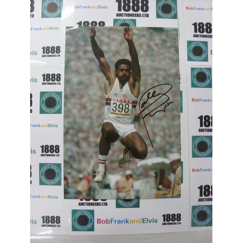 1175 - OLYMPIC GAMES, 1980/1984, Gold Medallist, Daley Thompson, signed 8