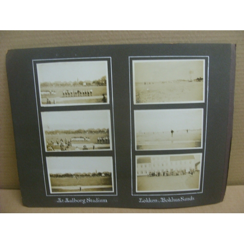 1358 - SOUTHAMPTON, 1930/1931, Tour of Denmark, nice original photographs (laid down to larger mount & some... 