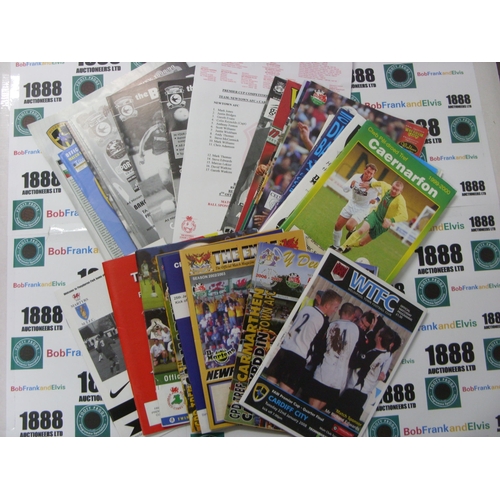 1501 - WELSH INVITATION/PREMIER CUP, 1997-2008, a selection of 42 football programmes from the period, all ... 