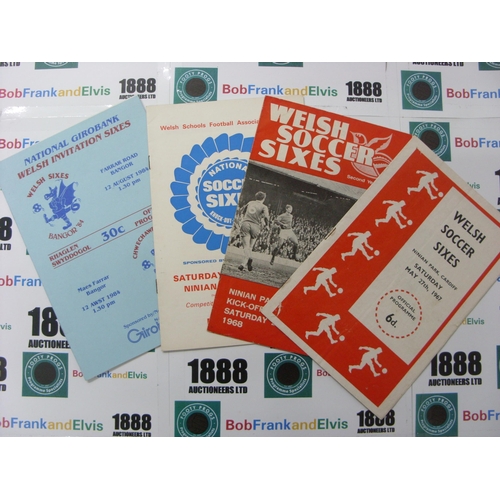 1502 - WELSH SOCCER SIXES, 1967-1975, a selection of 4 football programmes from the period, 1967, 1968, 197... 