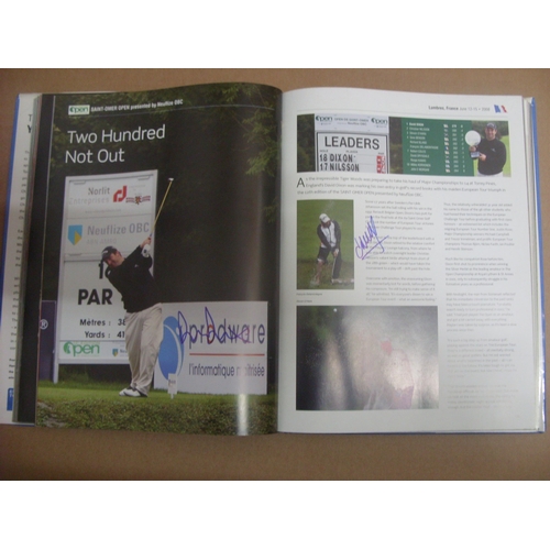 1616 - GOLF, 2009, The European Tour Yearbook, large hard back official publication.  Contains approx. 150 ... 