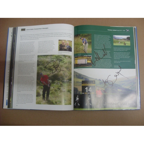 1616 - GOLF, 2009, The European Tour Yearbook, large hard back official publication.  Contains approx. 150 ... 