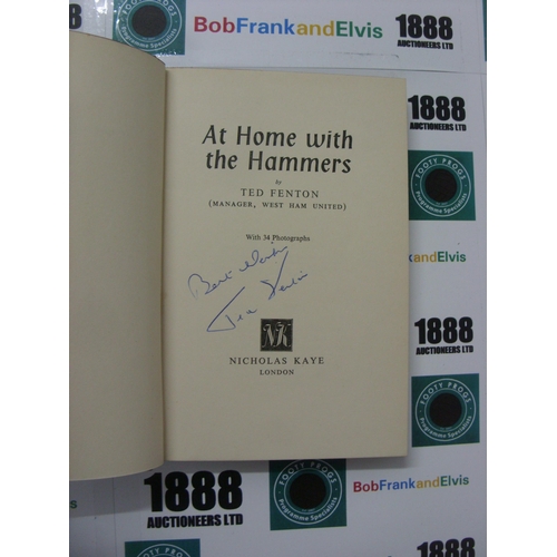 63 - AUTOGRAPHED FOOTBALL BOOK, 1960, a hand signed (by subject) edition of 'At Home With The Hammers, Te... 