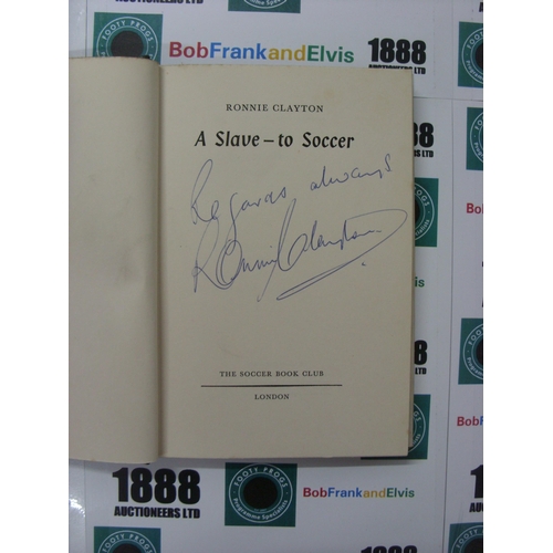 66 - AUTOGRAPHED FOOTBALL BOOK, 1960, a hand signed (by subject) edition of the Soccer Book Club 'Ronnie ... 