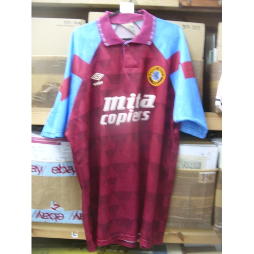 126 - ASTON VILLA, 1990-1992, Replica football shirt, home kit, X Large men's, 112cm.  In good/very good c... 