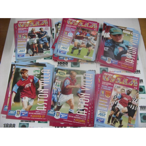 128 - ASTON VILLA, 1995-1997, a selection of 79 home football programmes from the period, 1995/1996 x31, 1... 