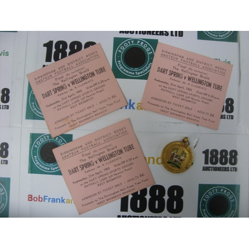 179 - BIRMINGHAM AND DISTRICT WORKS AMATEUR FA, 1965, The Wellington Shield 28th Final - 21/04/1965 Dart S... 