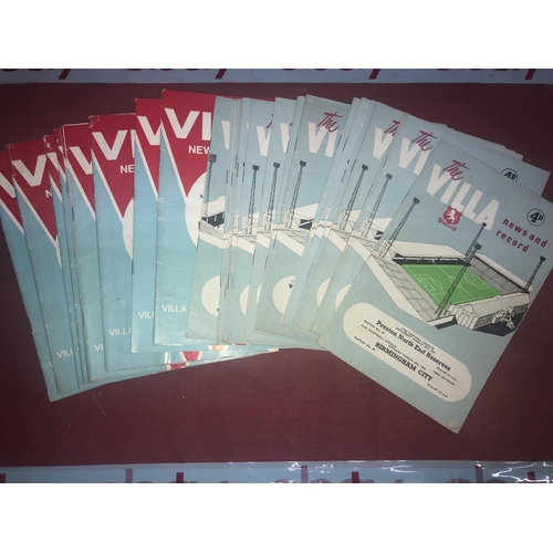 117 - ASTON VILLA, 1963-1968, 27 different home football programmes from the period (mixed condition).